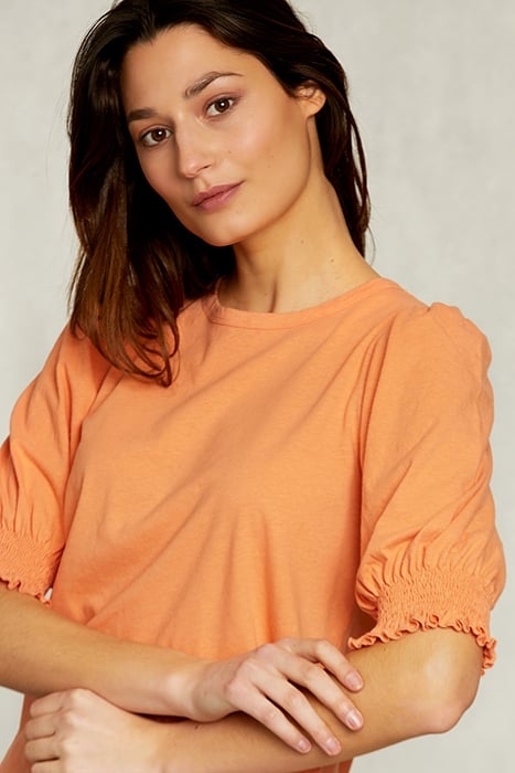 ORANGE T-SHIRT 3/4 SLEEVES WITH SMOCK ORANGE 4