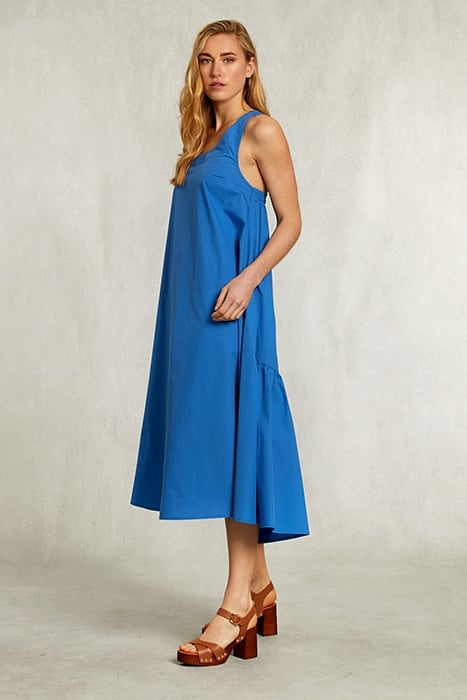 BLUE DRESS WITH CROSSED BACK BLUE 3