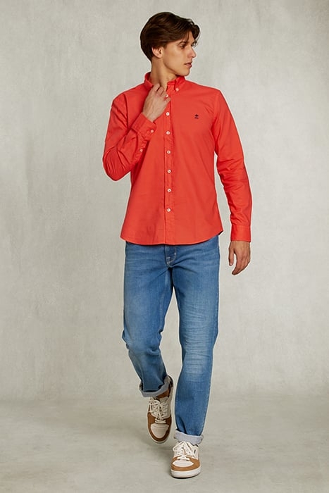 SLIM FIT COTTON SHIRT POMEGRANTE PINK 3