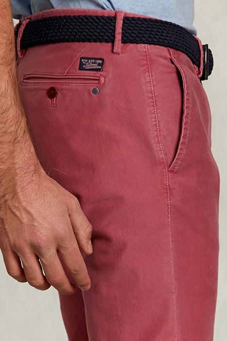 SLIM FIT COTTON CHINO AMARANTH PINK 4