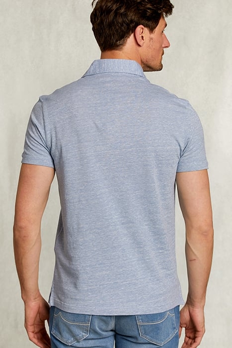 CUSTOM FIT COTTON POLO MOMBASA BLUE 2