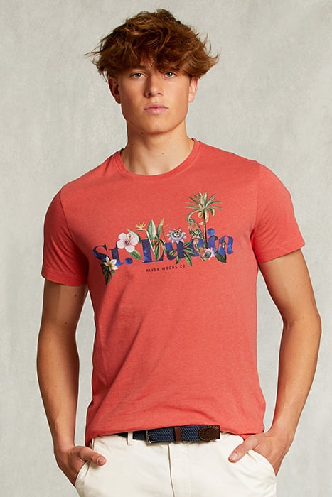 NORMAL FIT BASIC T-SHIRT DK COSMOPOLITAN MEL PINK 1