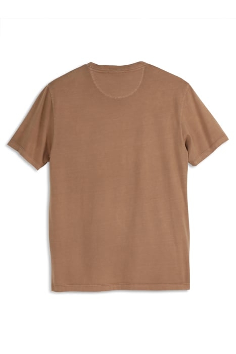 GARMENT DYED SS POCKET TEE CAPPUCHINO 2