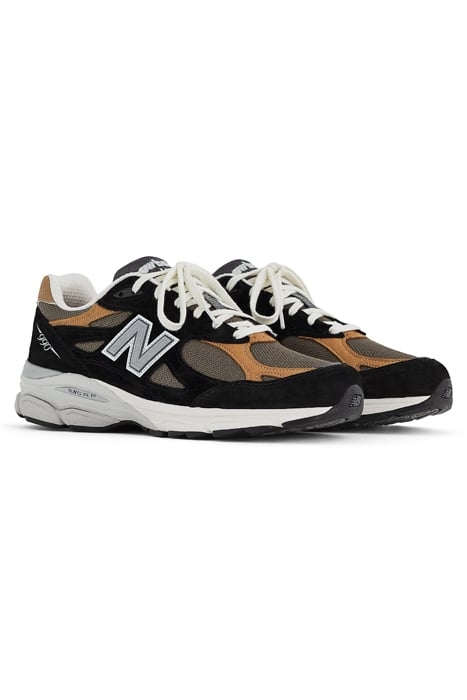 M990BB3 SNEAKERS IN BLACK / BROWN 2