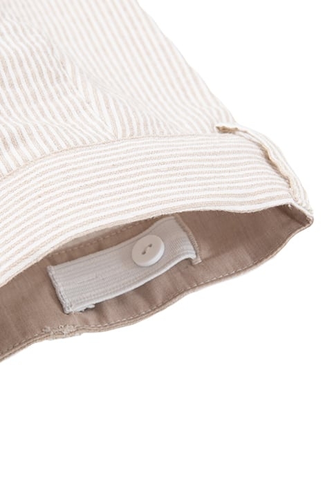 BOYS’ BEIGE STRIPED OCCASIONWEAR SUIT BERMUDA SHORTS 5