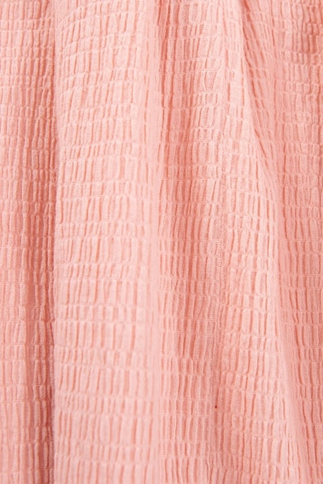 GIRLS’ PEACH WAFFLE FABRIC DRESS WITH EMBROIDERY 8