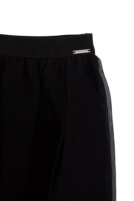 GIRLS' BLACK ASYMMETRICAL TULLE SKIRT 3