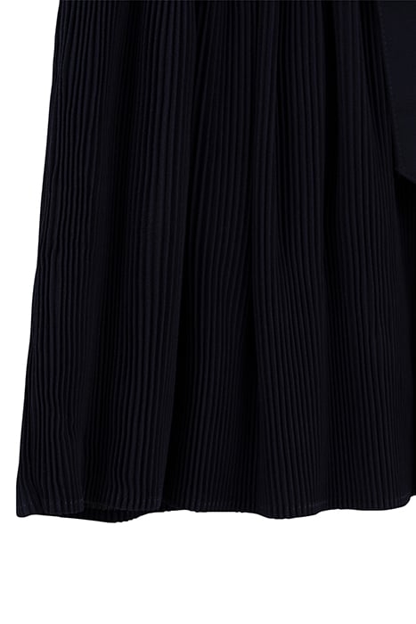 GIRLS’ NAVY PLEATED DRESS WITH BELT 4