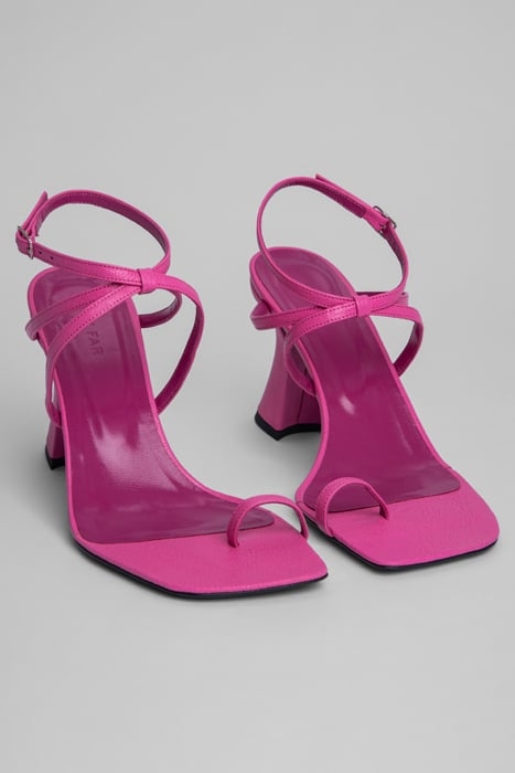 ELSA HOT PINK GRAINED LEATHER PINK 3