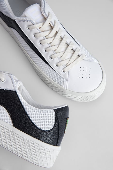 RODINA WHITE AND BLACK GRAINED LEATHER WHITE AND BLACK 5