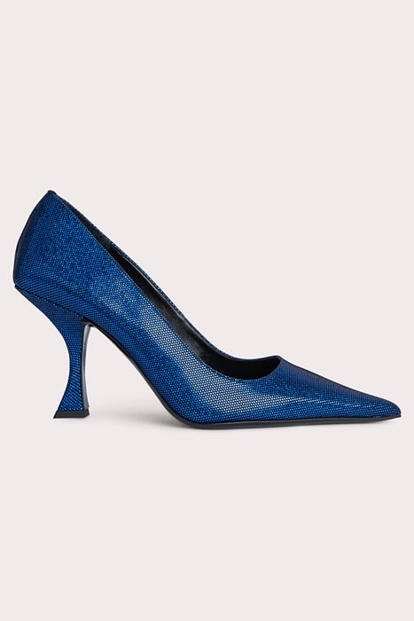 VIVA BLUE DISCO DOT LEATHER BLUE 1