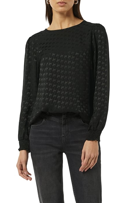 COMMA BLOUSES GREY/BLACK 1