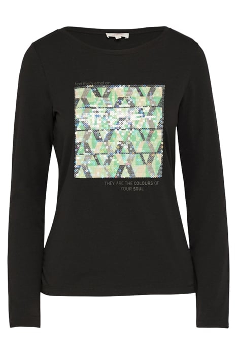 S.OLIVER T-SHIRTS GREY/BLACK 3