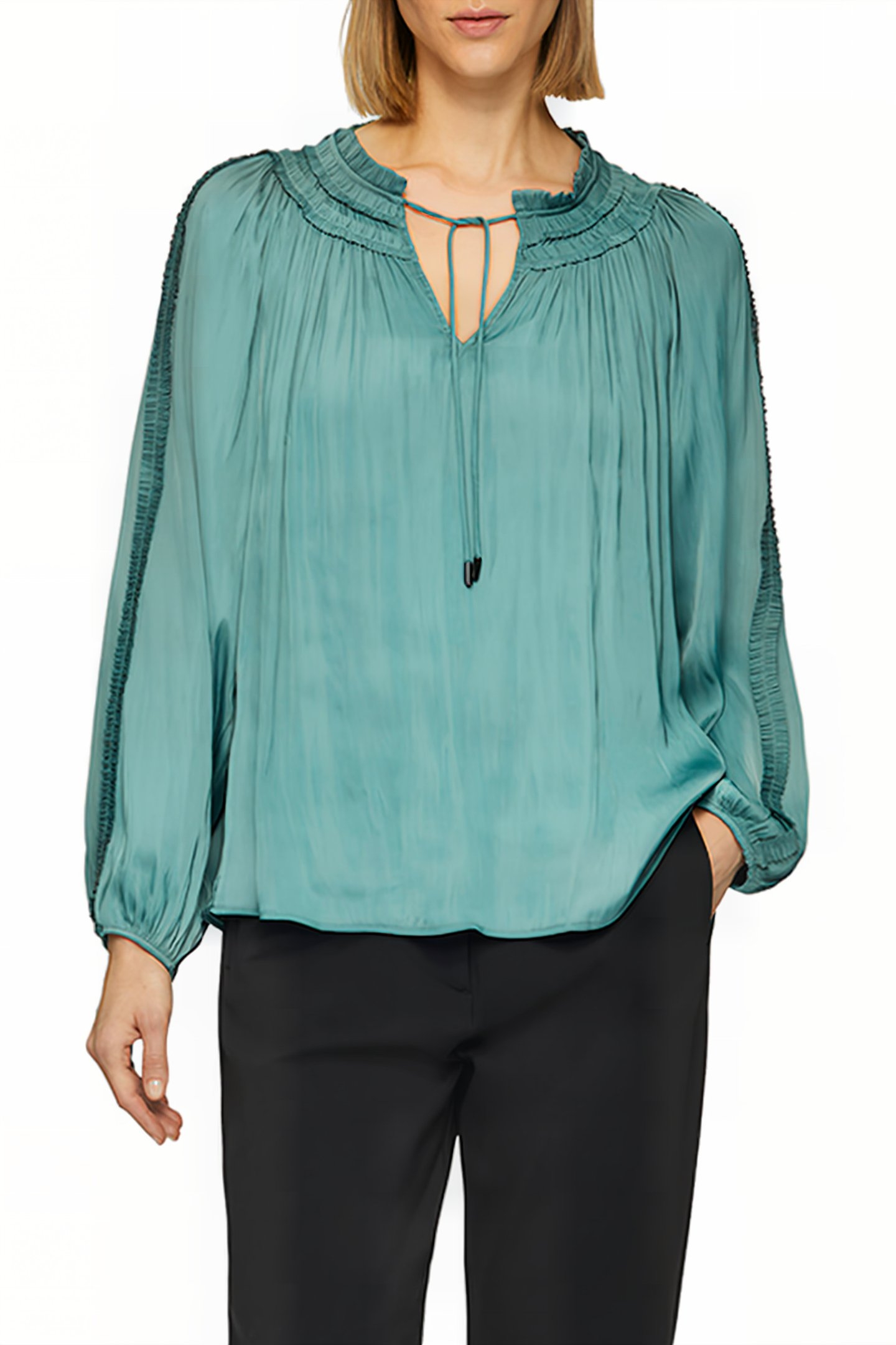 S.OLIVER BLOUSES GREEN 1