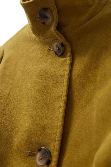 KARLA VELVET COAT MID CHARTREUSE 3