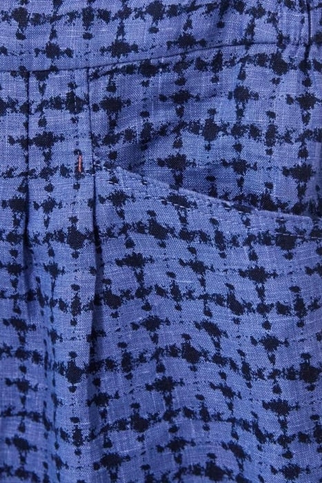 ROWENA LINEN SHORT BLUE MULTI 4