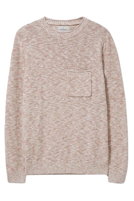 GRAINGER POCKET CREW MID BROWN 2