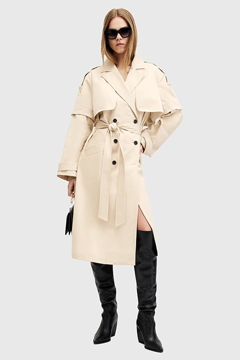 CLYDE TRENCH ECRU WHITE 5