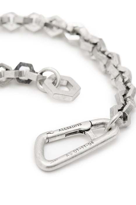 HEX CHAIN BRACELET WARM SILVER 5