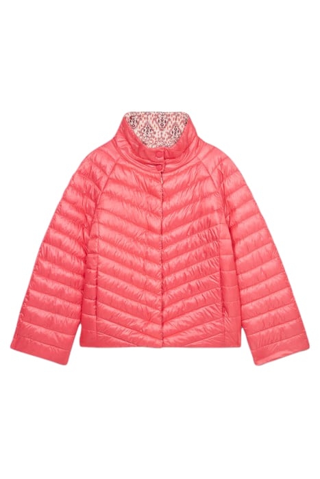REVERSIBLE CAPE DOWN JACKET PINK 3