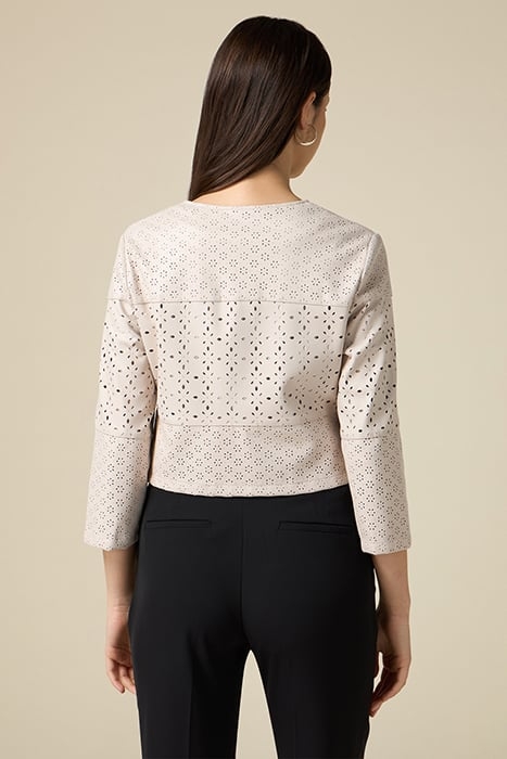 OPENWORK FABRIC WINTER JACKET NATURAL 2