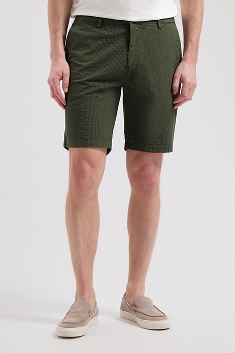 DS_JAMES SEERSUCKER SHORTS DARK ARMY 1