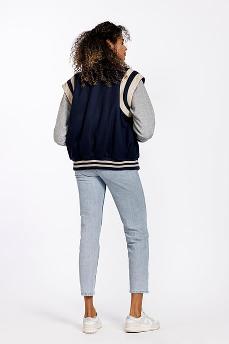 MAEVE JACKET NAVY / OFF WHITE 2