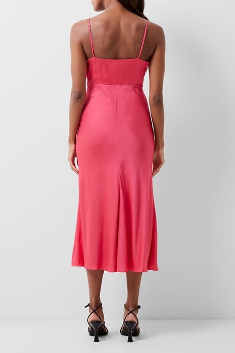 ENNIS SATIN SLIP MIDI DRESS AZALEA 2