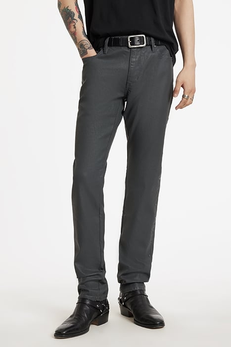 SLIM FIT DENIM WITH STUDS IRON GREY 1