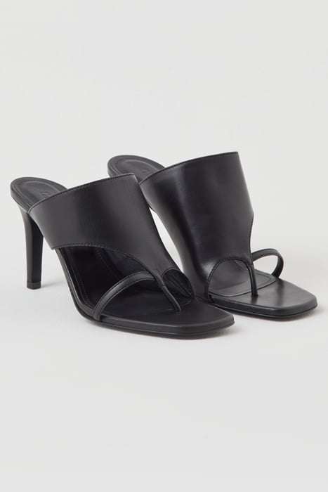 MULE SHOES BLACK 1