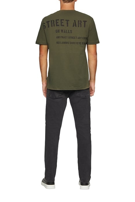 S.OLIVER-QS T-SHIRTS GREEN-OLIVE 2