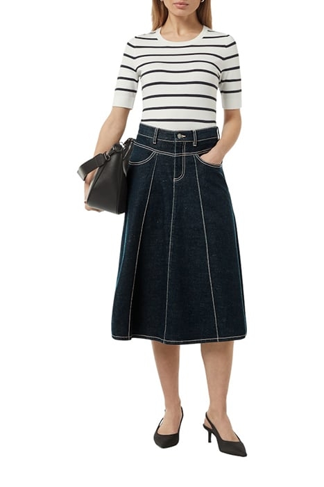 COMMA SKIRTS BLUE-DENIM 2