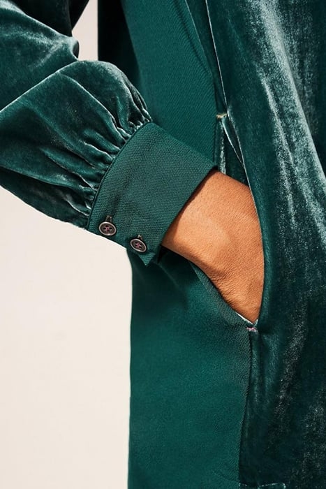 DAKOTA VELVET TUNIC MID TEAL 3