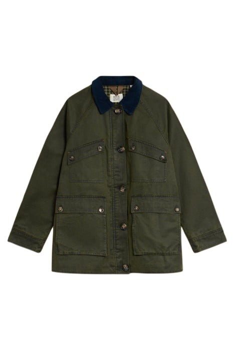 JUNIPER COTTON JACKET KHAKI GREEN 3