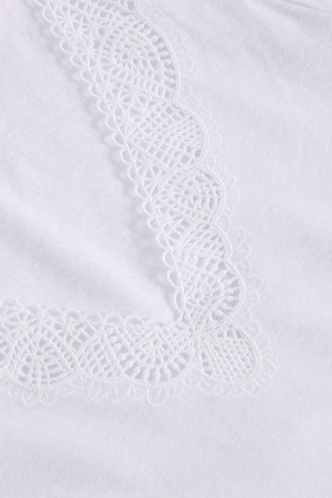 ELLIE LACE TEE BRILLIANT WHITE 7