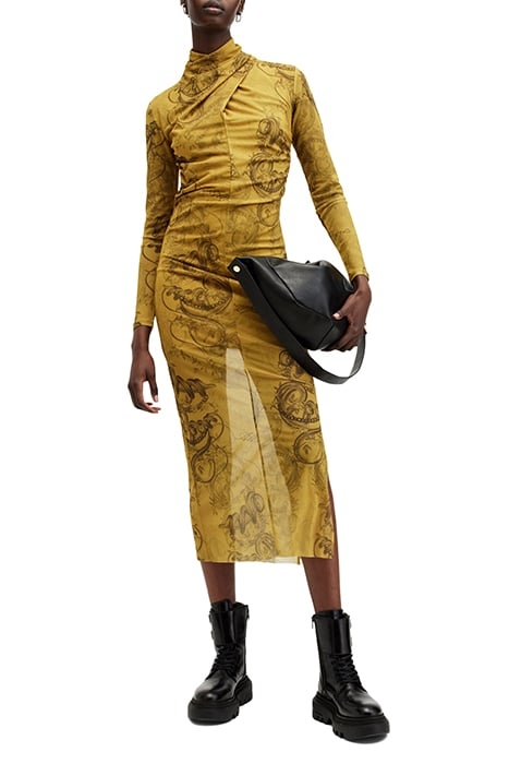 TIA MESH DRESS HELENA GOLD YELLOW 5