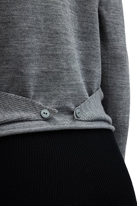 WASSON PIRATE CARDI GREY MARL 8