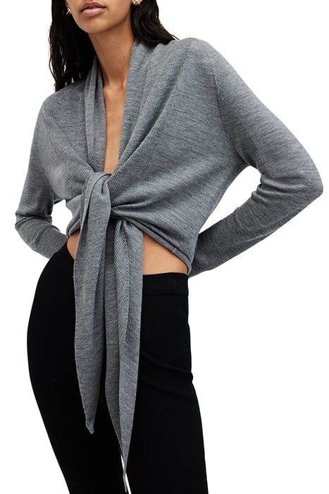 WASSON PIRATE CARDI GREY MARL 6