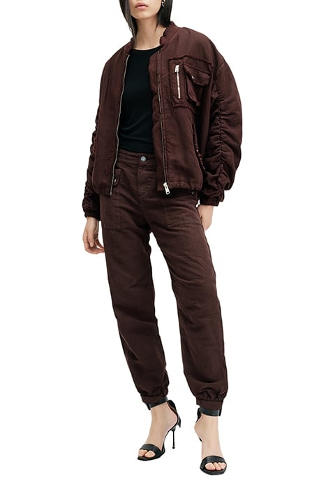 VAL TROUSER DARK WINE RED 3
