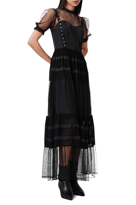 RYLA DOT DRESS BLACK 5