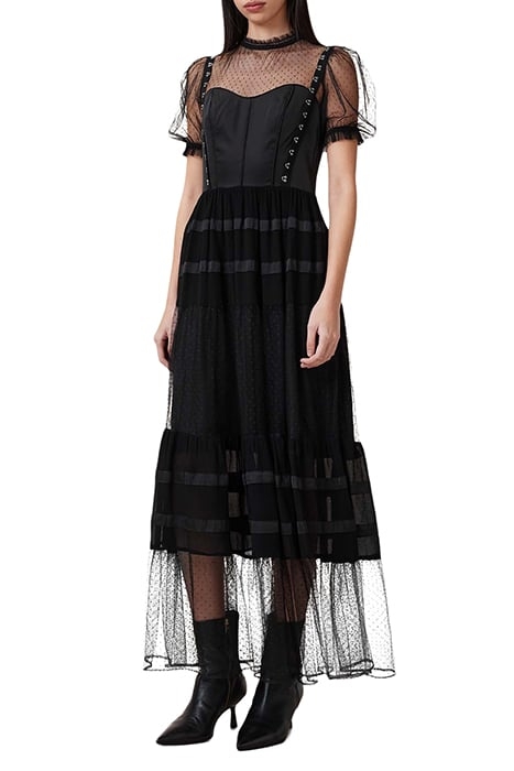 RYLA DOT DRESS BLACK 4