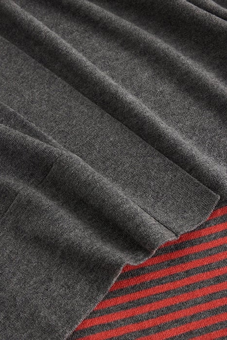 LAURA LONGLINE CARDI LIGHT GREY 5