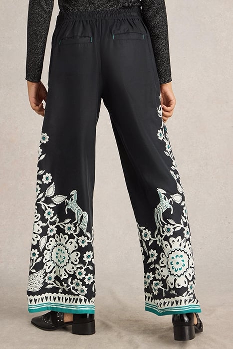 BELLE WIDE LEG TROUSER BLACK MULTI 2