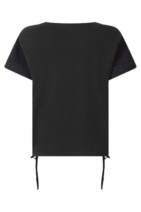 T-SHIRT HALF SLEEVES ALMOST BLACK 6
