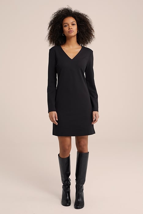 DRESS MID LENGTH BLACK 2