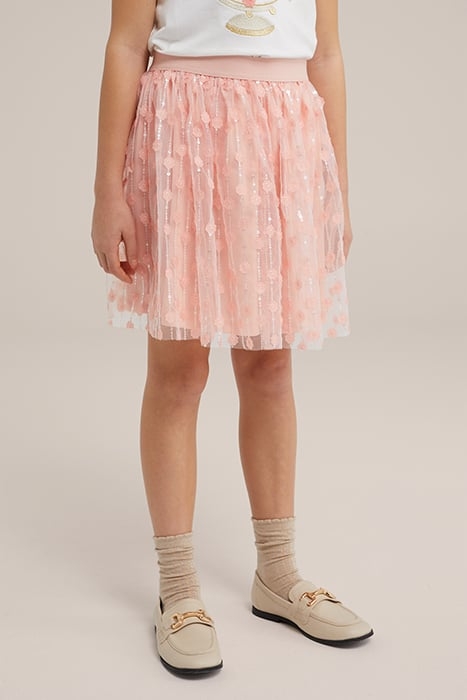 SKIRT MEDIUM LENGTH SALMON PINK 1