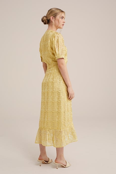 DRESS MAXI LENGTH GOLD 2