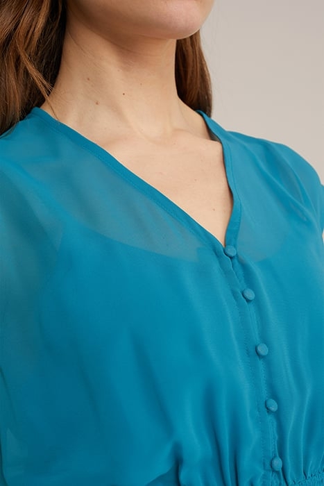 DRESS MID LENGTH GREEN BLUE 5