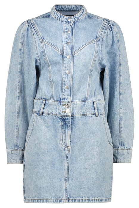 SAGE MIDI DRESS LIGHT BLUE STONE 1