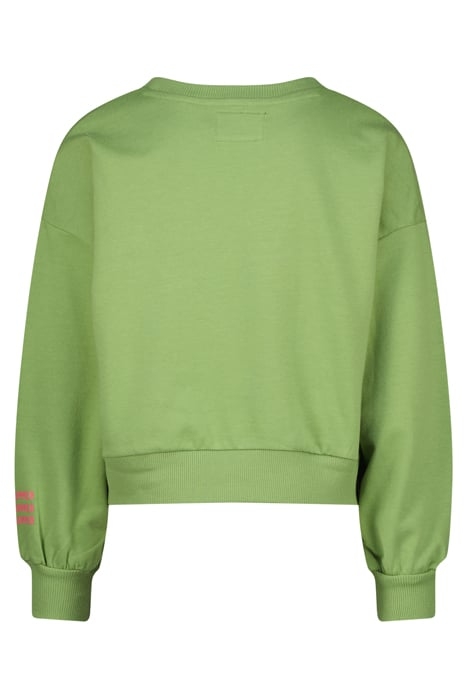 GIRLS LINCOLN SWEATER MOSS GREEN 2
